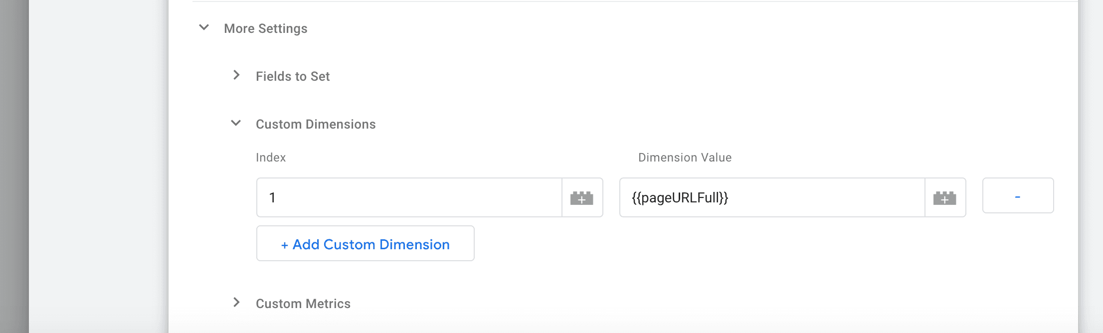 Variable dinámica en una dimensión personalizada